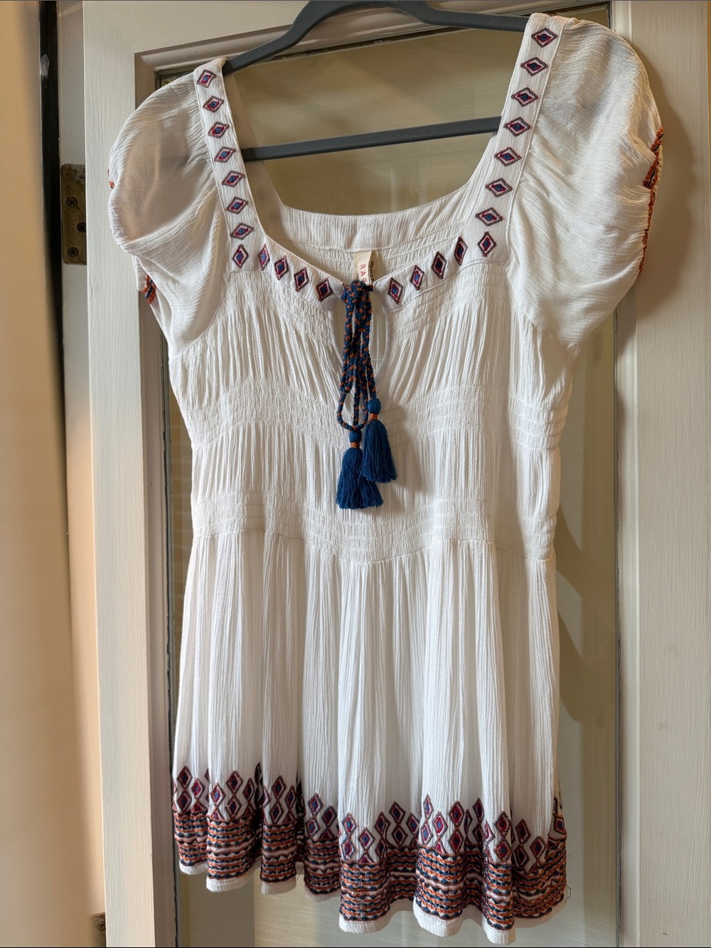 NWOT RAGA Women’s Peplum Bohemian Top - Picture 2 of 7